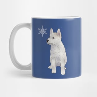 Hund mit Schneeflocke Mug